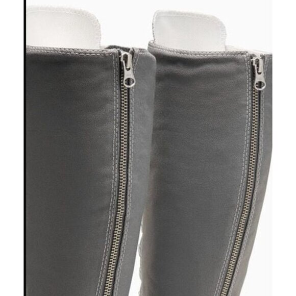 Converse Chuck Taylor All Star XXHi 7.5 Women Knee-high Boots Shoes Gray A12319C - Picture 8 of 10